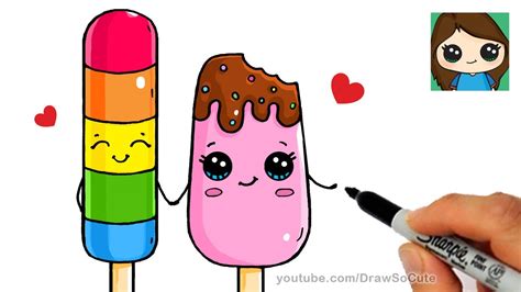 How To Draw Popsicles Easy Youtube