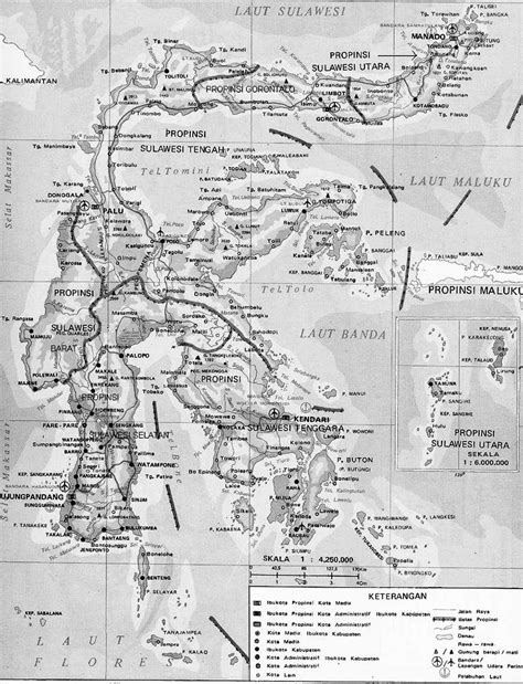 Peta Sulawesi Lengkap 5 Provinsi Web Sejarah