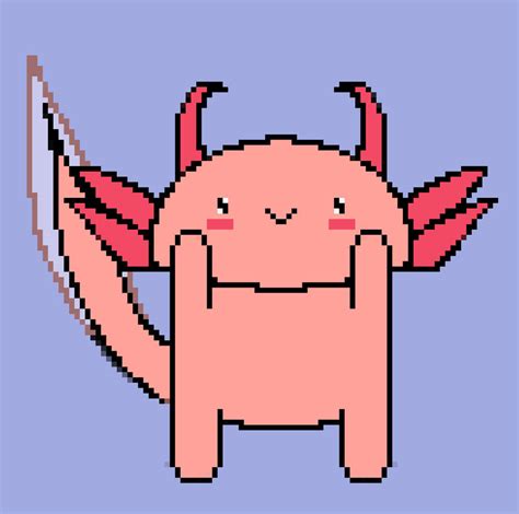 Axolotl Pixel Art By Deepberry2882 On Deviantart