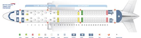 Seat Map Airbus A321 200 British Airways Best Seats In Plane