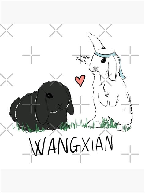 The Untamed Rabbit Wangxian Sticker By Itspukapuka Redbubble