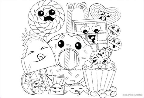 12 Awesome Collection Of Kawaii Coloring Page Food Doodle Coloring