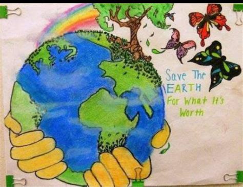 Poster Save Earth Coretan