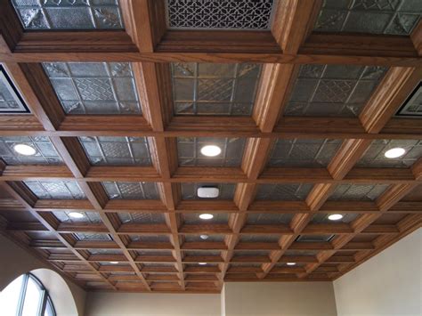 11 most popular basement ceiling ideas with various designs. Coffered Ceilings, Wood Suspended Drop Ceiling Systems