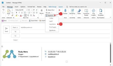 How To Add A Signature In Outlook And Outlook 365