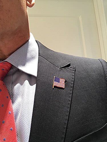 President Donald J Trump American Flag Lapel Pin Limited Edition 24k