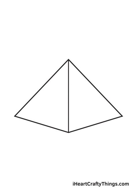 Pyramid Drawing How To Draw A Pyramid Step By Step