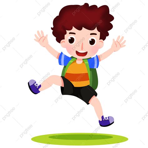 Carrying Bags Clipart Transparent Png Hd Cartoon Curly Boy Carrying