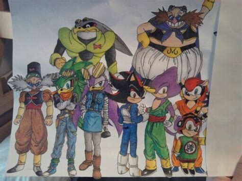 In this anime fighting game, you can play as goku, gohan, piccolo, krillin, vegeta, trunks (from the future), and gotenks. Sonic DBZ Characters set 2 by android17lover on DeviantArt