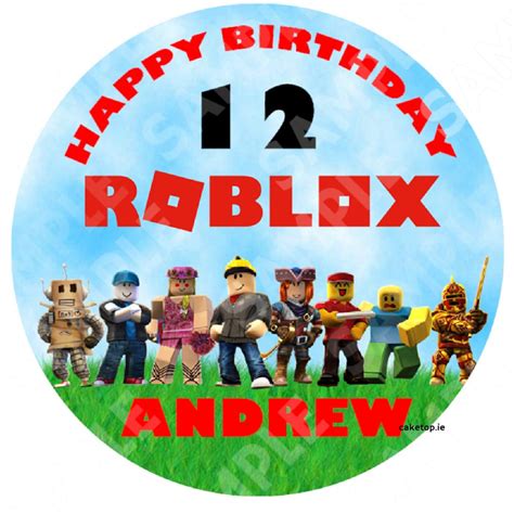 Roblox Edible Cake Topper Edible Picture Caketopie