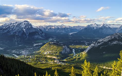 Wallpaper Landscape Mountains Nature Grass Top View National