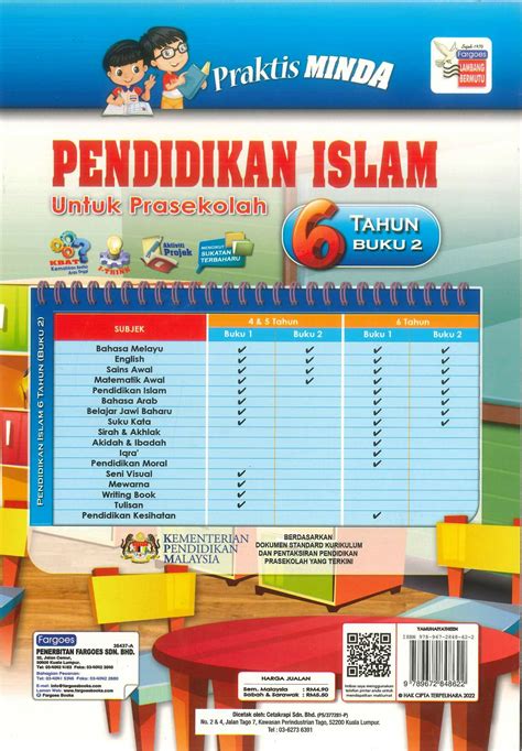 Prasekolah Mewarna Rukun Iman Buku Aktiviti Omar Hana Rukun Islam