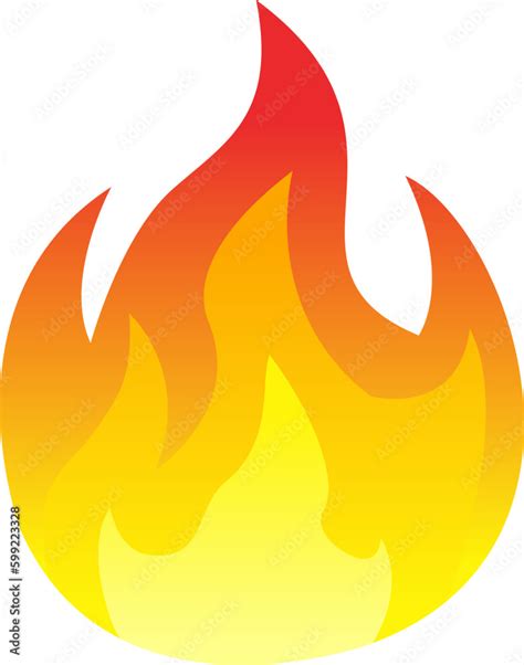 Fire Vector Illustration Fire Flame Icon Fire Graphic Resource For