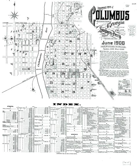 1900 Map Of Columbus Georgia