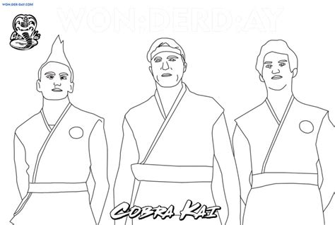 Cobra Kai Coloring Pages Printable Coloring Pages Wonder Day