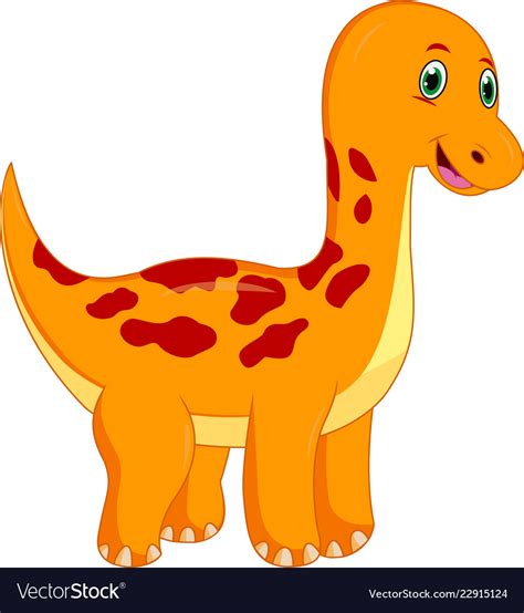 Cute Dinosaur Cartoon Royalty Free Vector Image