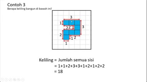 Cara Menghitung Keliling Bangun Datar Dengan Satuan Tak Baku Keliling