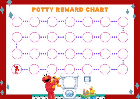 Elmo Potty Training Chart Free Printable Saving Talents