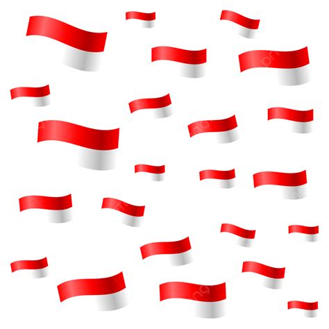 Gambar Elemen Bendera Merah Putih Indonesia Abstrak Vector Png Free