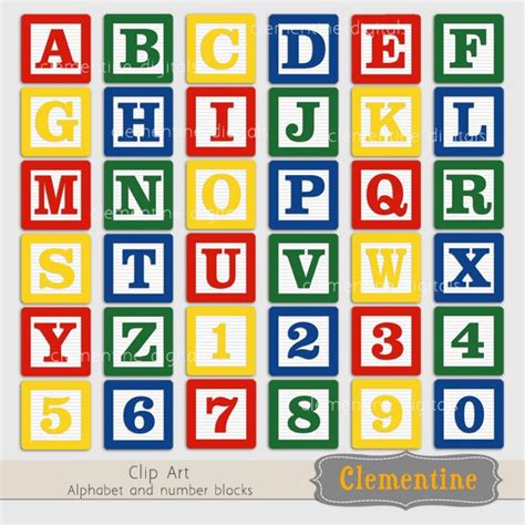 Alphabet Blocks Clipart Free Printable Images For Learning The Abcs