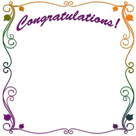 Download High Quality Congratulations Clipart Border Transparent Png