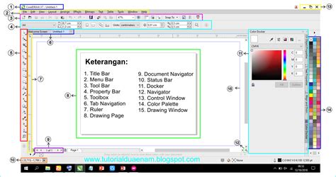 Mengenal Area Kerja Coreldraw Tutorialduaenam