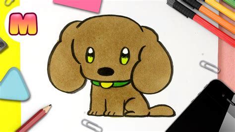 Como dibujar un PERRO KAWAII Dibujos kawaii fáciles Aprender a