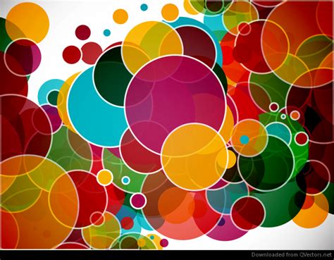 C Rculos Coloridos Abstract Vector Background Baixar Vector