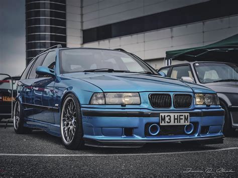 Bmw E36 Touring In Estoril Blue Photograph By Jason Steele