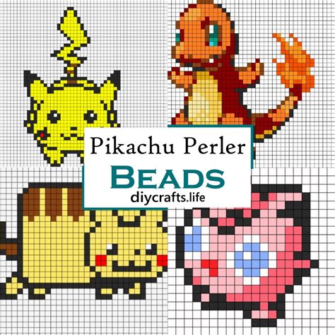 20 Pikachu Perler Bead Patterns For Pokemon Lovers DIY Crafts