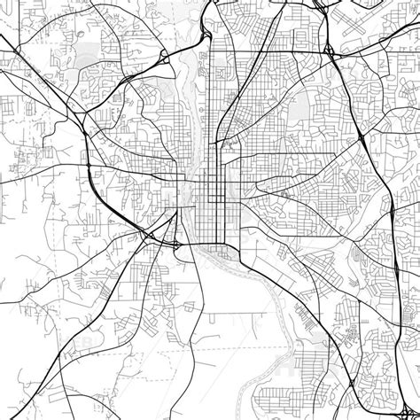 Vector Pdf Map Of Columbus Georgia United States Hebstreits Map