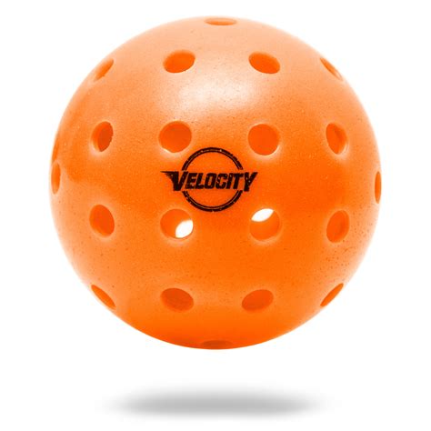 Velocity Outdoor 6 Count Orange Pickleball Balls Usapa Approved 40