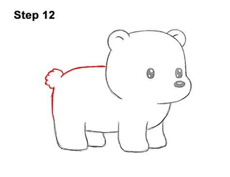 How To Draw A Polar Bear Cartoon Video And Step By Step Pictures