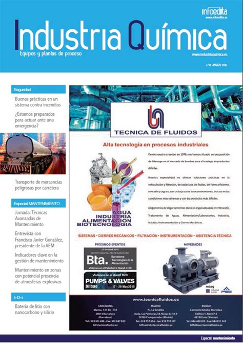 ¡ya Está El Número 21 De La Revista Industria Quimica