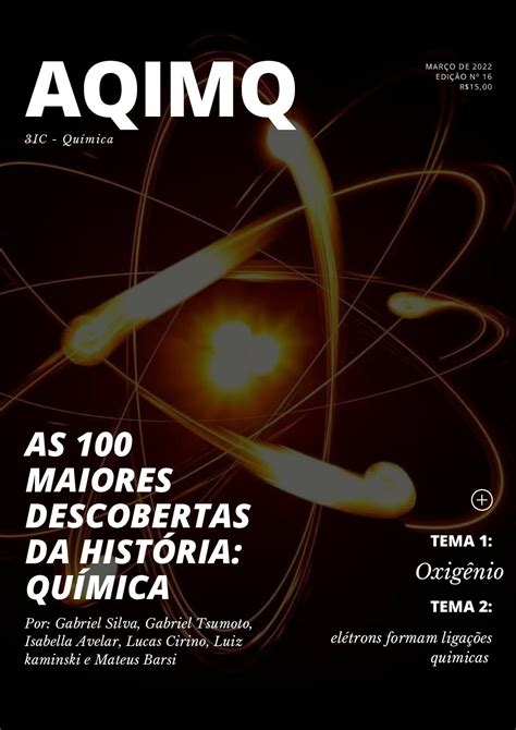 Calaméo Revista Química Oxigênio E Ligações Químicas Dos Elétrons