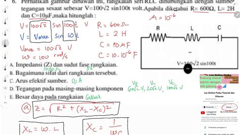 Menghitung Arus Listrik Efektif Tegangan Pada Komponen RLC Daya