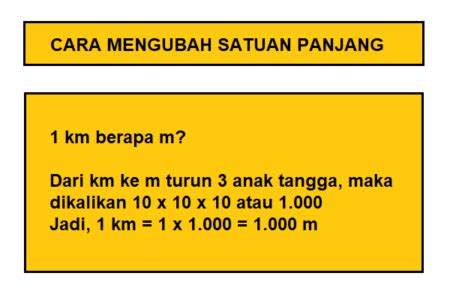 Cara Mengubah Satuan Panjang Dan Contoh Soalnya Pulpent