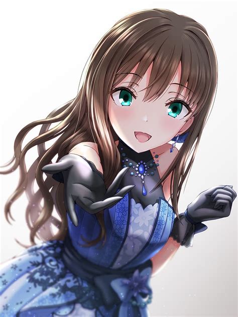 Anime Chicas Anime Shibuya Rin Cabello Largo Morena Ojos