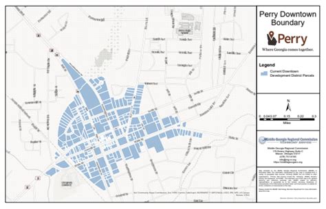 Downtown District Map City Of Perry