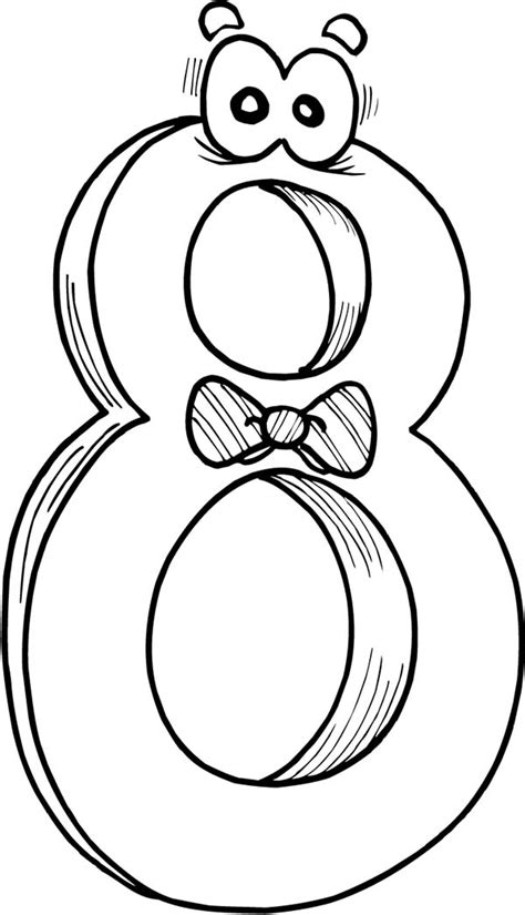 Printable Number 8 Coloring Pages Printable Color