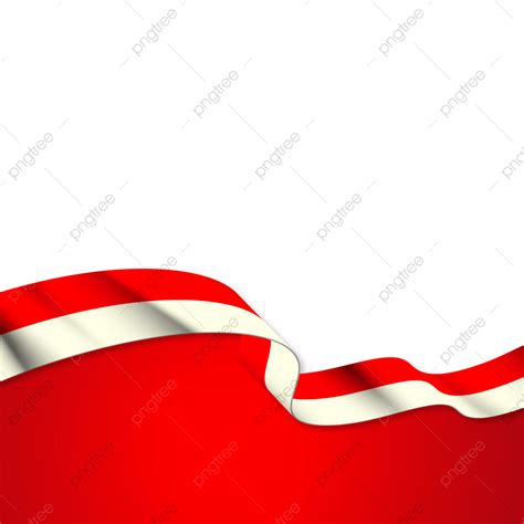 Pita Merah Putih Bendera Indonesia Atau Bingkai Perbatasan Bendera