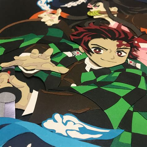 Heroic Papercraft Demon Slayer Tanjiro And Nezuko Kamado Paper