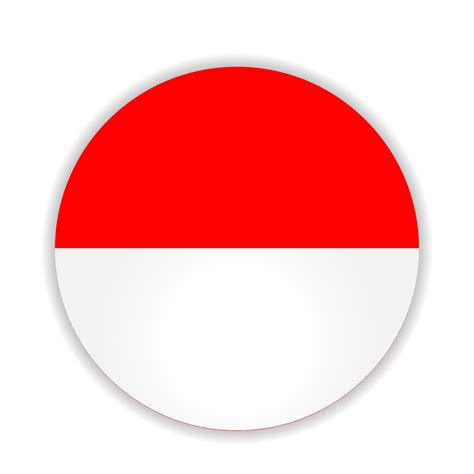 Round Flag Of Indonesia Vector Illustration 14635902 Vector Art At