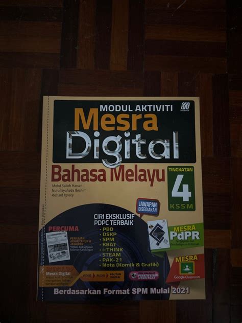 Modul Aktiviti Mesra Digital Bahasa Melayu Tingkatan 4 Kssm Hobbies