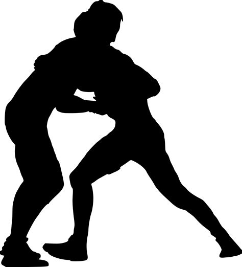 15 Wrestling Silhouette Png Transparent