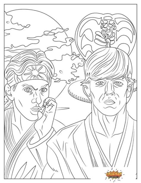 Free Cobra Kai Coloring Pages Print And Download Pdfs Comics Sherpa