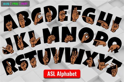 Asl American Sign Language Alphabet Grafik Von Able Lingo · Creative