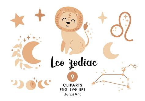 Leo Zodiac Clipart Leo Svg Star Zodiac Sign Png Leo Constellation