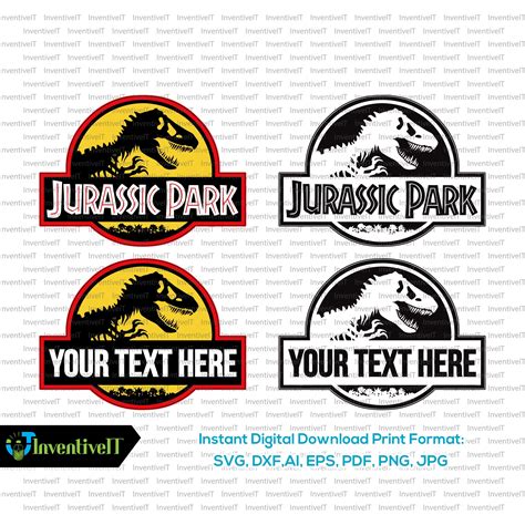 Jurassic Park Svg Jurassic Park Logo Svg Dinosaur Logo Etsy