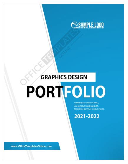 10 Amazing Portfolio Cover Page Templates In Ms Word Format